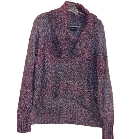 American Eagle Outfitters Tops - American Eagle Outfitters Knit Sweater Pullover Cowl Neck Purple Hues Women M/M